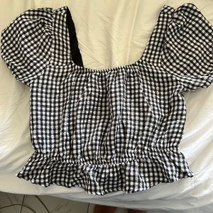 Plaid blouse